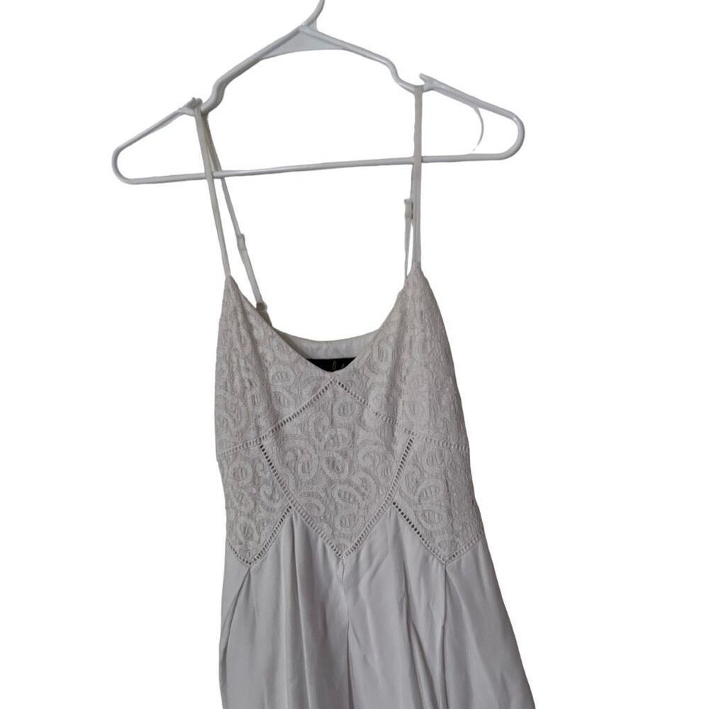 BB Dakota by Jack Rayon Kitka Spaghetti Straps Lace Dress White Size Small - Picture 4 of 8